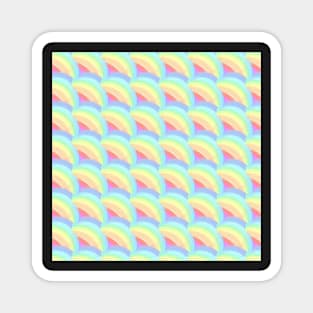 Neon pastel rainbow arc Magnet