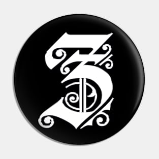 Silver Letter Z Pin