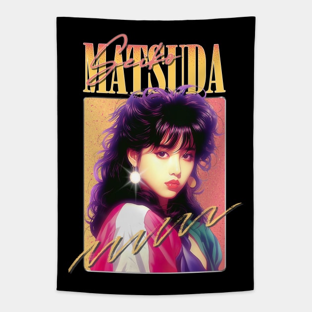 Seiko Matsuda --- Retro 80s Fan Art Design Tapestry by DankFutura