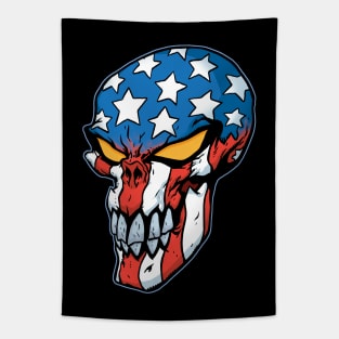 flag skull Tapestry