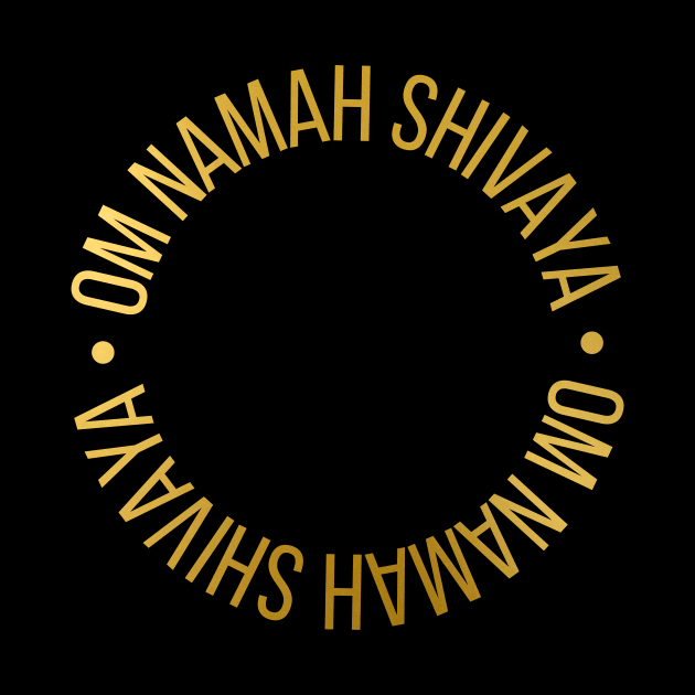 Ohm Namah Shivaya Gold by majoihart