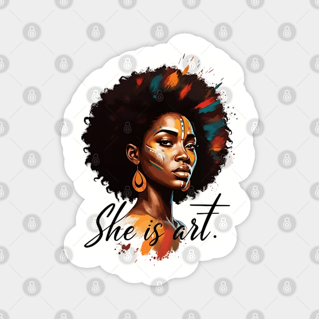 She is Art Magnet by UrbanLifeApparel