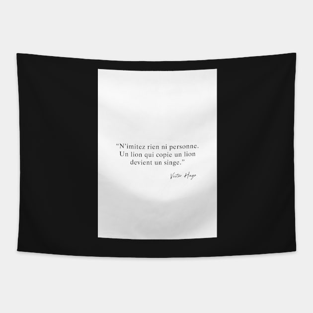 Victor Hugo - Quotes Tapestry by Labonneepoque