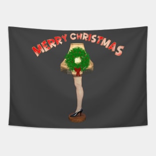 Merry Christmas Leg Lamp Tapestry