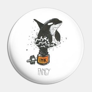 Ink orca Pin