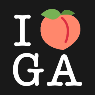 I Peach Georgia (White Lettering) T-Shirt