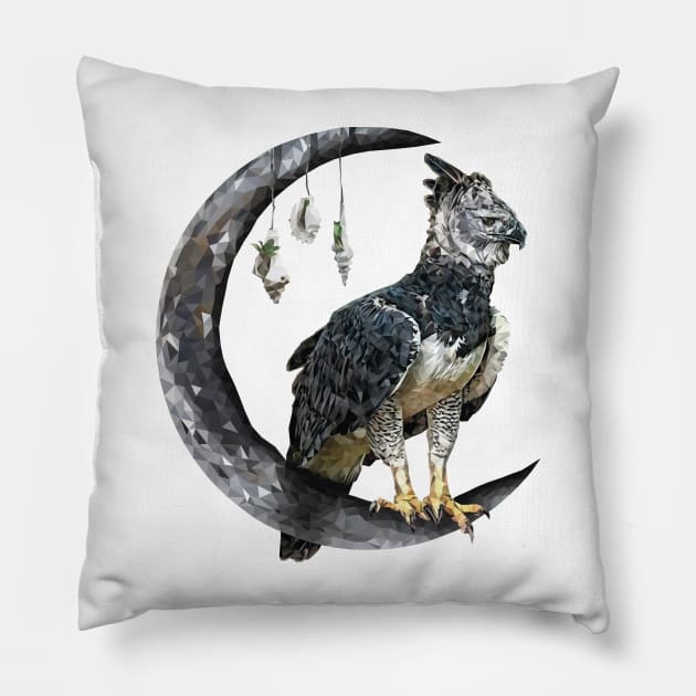 Harpy eagle Pillow by Renasingsasong