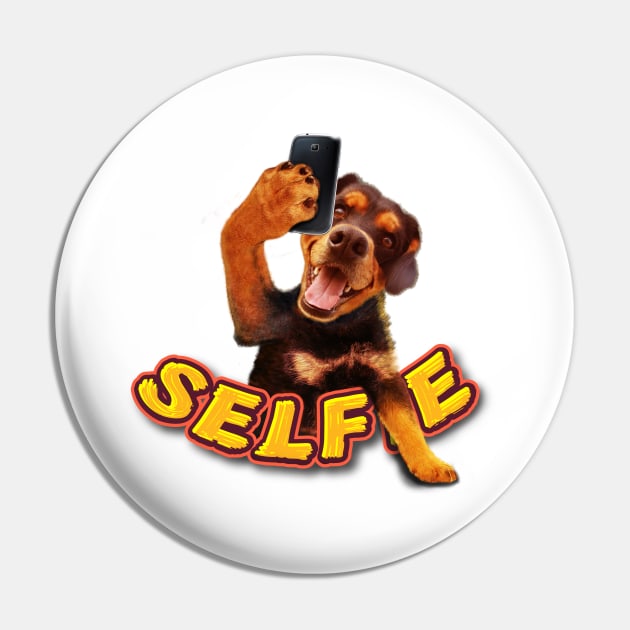 Selfie dog Pin by tsign703