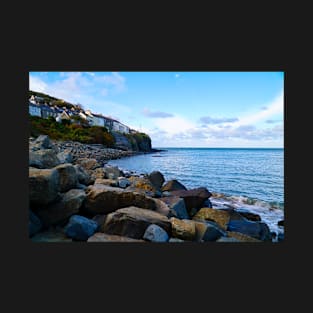 Coastal Scenery - New Quay Coastline - Beach, Rocks & Ocean T-Shirt