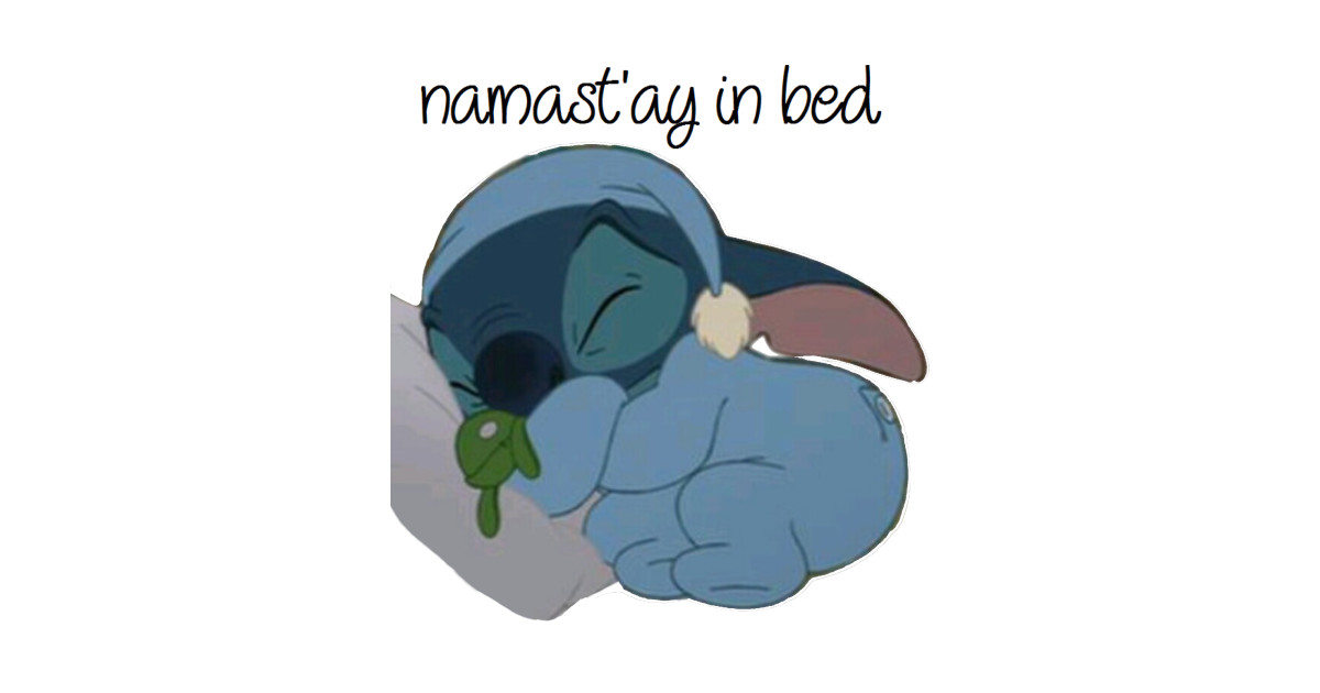Sleeping Stitch Disney Sticker TeePublic