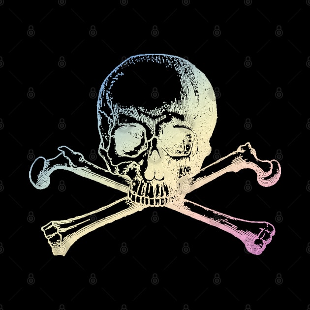 Pastel skull and crossbones by Blacklinesw9