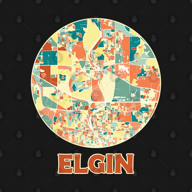 Elgin map in mozaique colors by SerenityByAlex