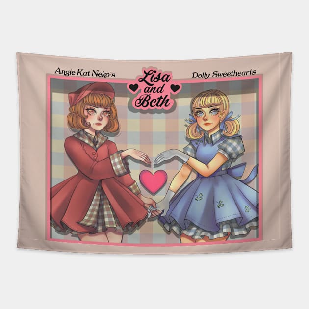 Lisa and Beth Tapestry by Angie Kat Neko