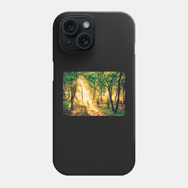 Forest Oil painting Phone Case by Voodoo Production