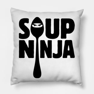 SOUP NINJA (for lighter shirts) Pillow