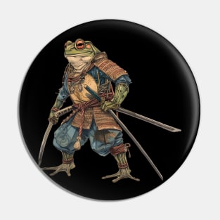 Frog Samurai Warrior Sword Pin