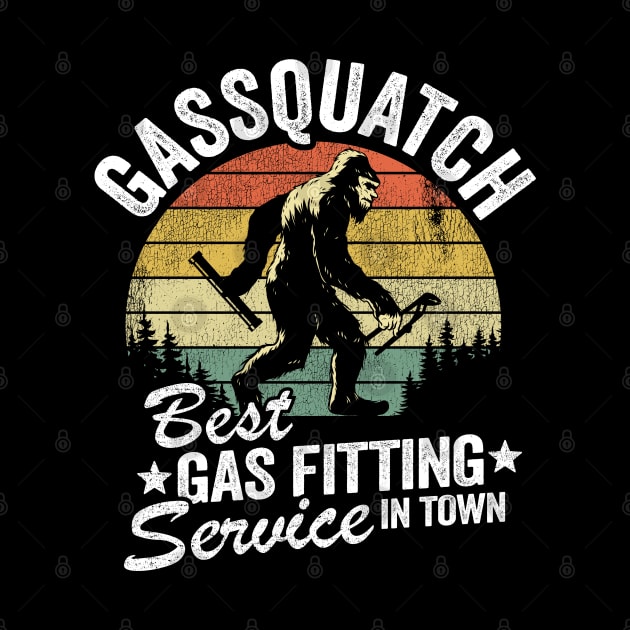 Gassquatch Service Funny Bigfoot Sasquatch Vintage by Kuehni