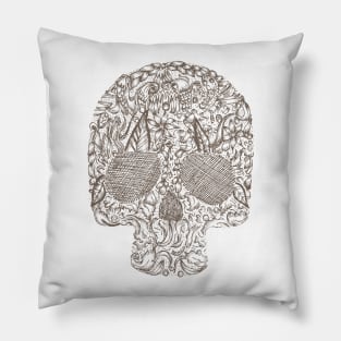 Ornament Skull Pillow