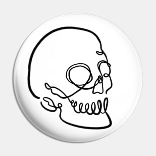 Skull Art Pin