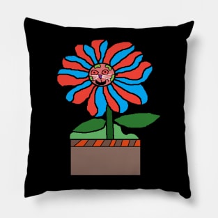 feline flower of colors Pillow