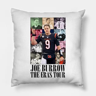 Vintage Retro Joe Burrow Eras Style Pillow