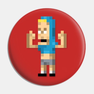 Beavis low-res pixelart Pin