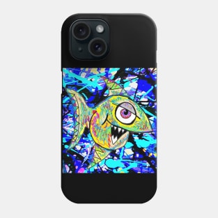 sticker cool fish Phone Case