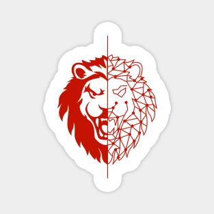 Angry lion head Magnet