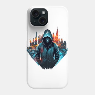 Mistery Shadow Hacker Gamer Urbain City Life Phone Case