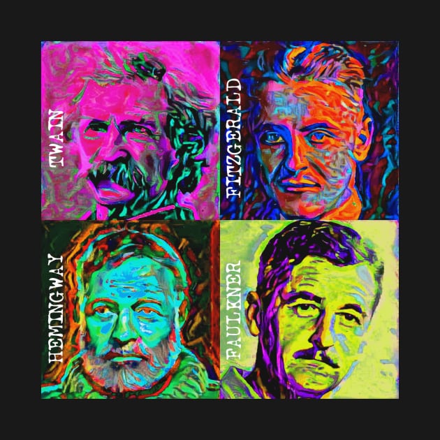 Pop Art - American Novelists (Male) by Naves