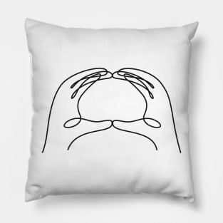 Greetings (black font) Pillow