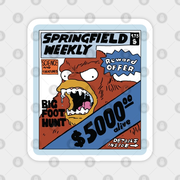 Springfield Weekly color Magnet by TeeAguss