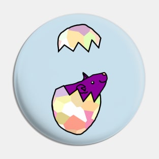 Rat Funny Easter Eggs Pin