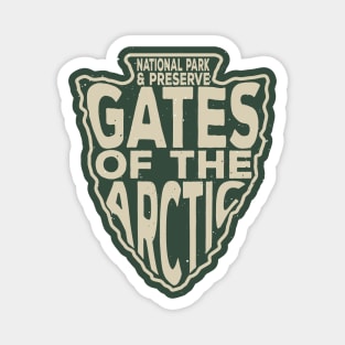 Gates of the Arctic National Park & Preserve name arrowhead Magnet