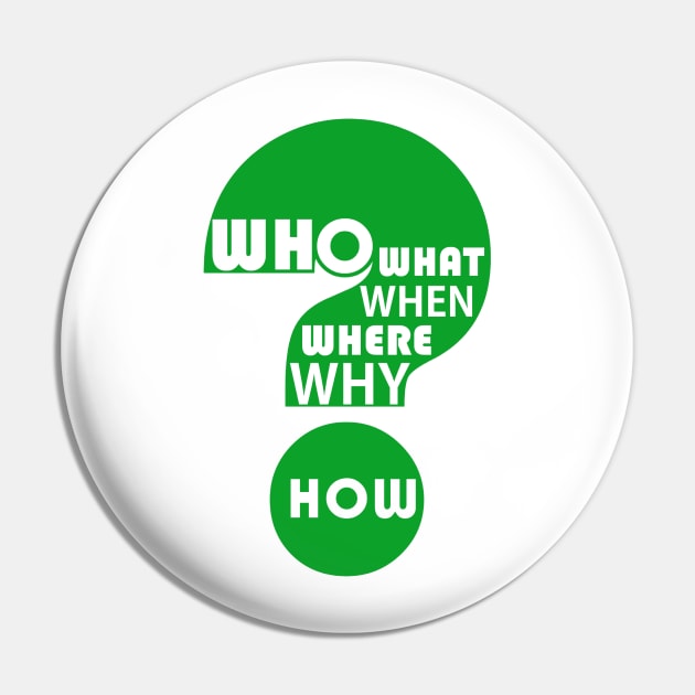 Who, What, When, Where, Why, & How? Pin by JeanGregoryEvans1