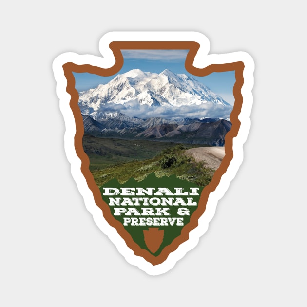 Denali National Park & Preserve arrowhead Magnet by nylebuss