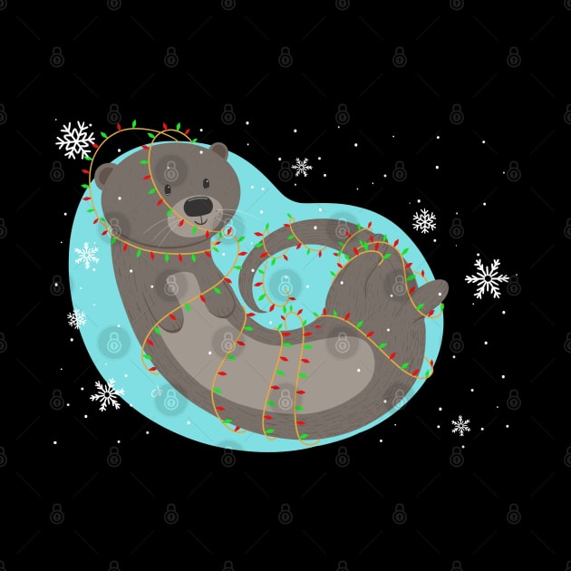 Otter Christmas by claudiecb