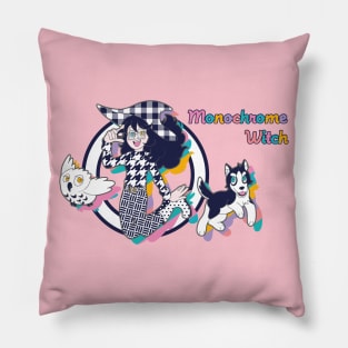 Monochrome witch Pillow