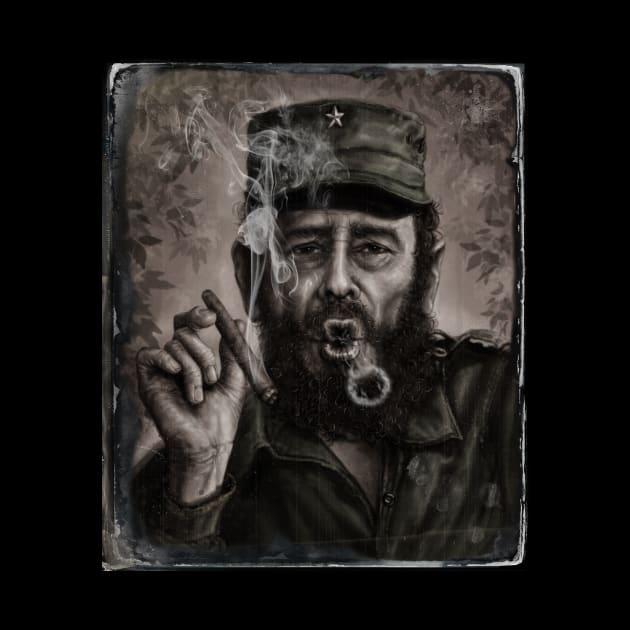 Fidel Castro by AndreKoeks