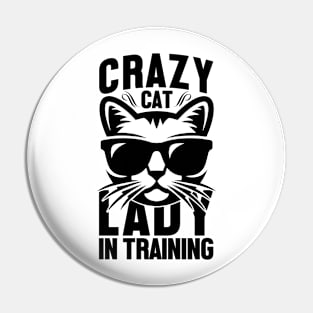 Crazy cat Pin