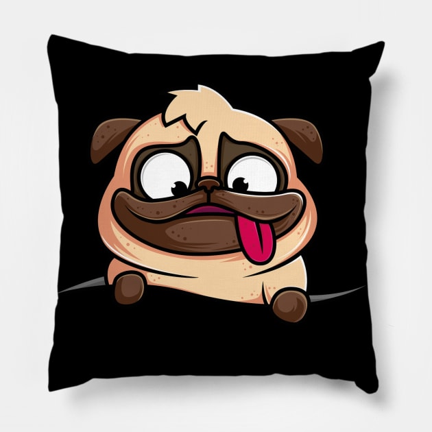 Adorabel  Funny Pug Pillow by CinaBo0na