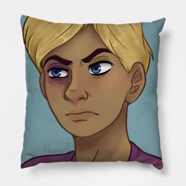 Travis Phelps - Sally Face Fanart [1] Pillow by Hazardous Demons