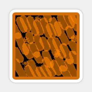 Orange abstract patterns Magnet