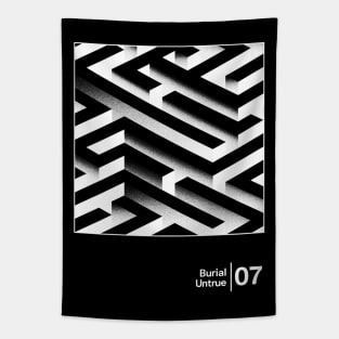 Burial / Minimalist Graphic Fan Artwork Design Tapestry