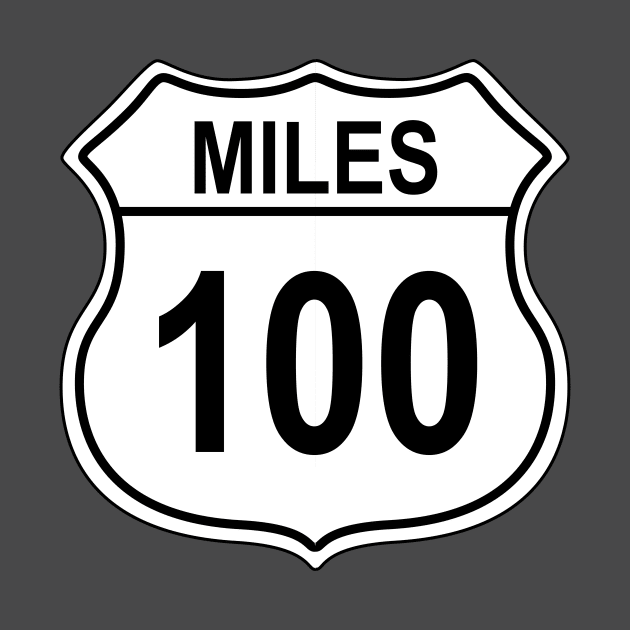 100 Mile US Highway Sign by IORS