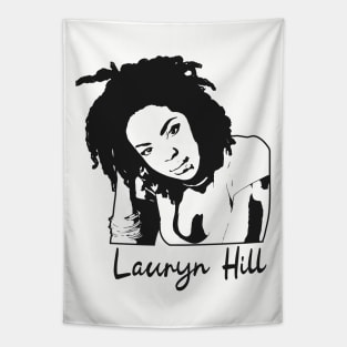 Beauty lineart lauryn hill Tapestry