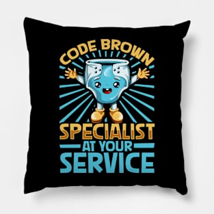 Code brown specialist - baby diapering Pillow