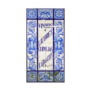 Portuguese tiles. Wines, Spirits, Beers and Tobaccos azulejo T-Shirt