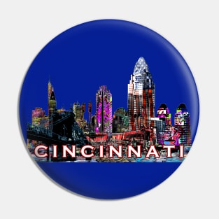 Cincinnati in graffiti Pin