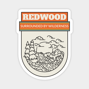 redwood National park hiking camping outdoors outdoorsman Magnet